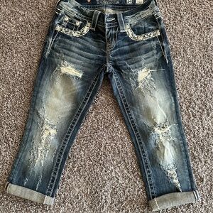 Miss Me Distressed Cropped